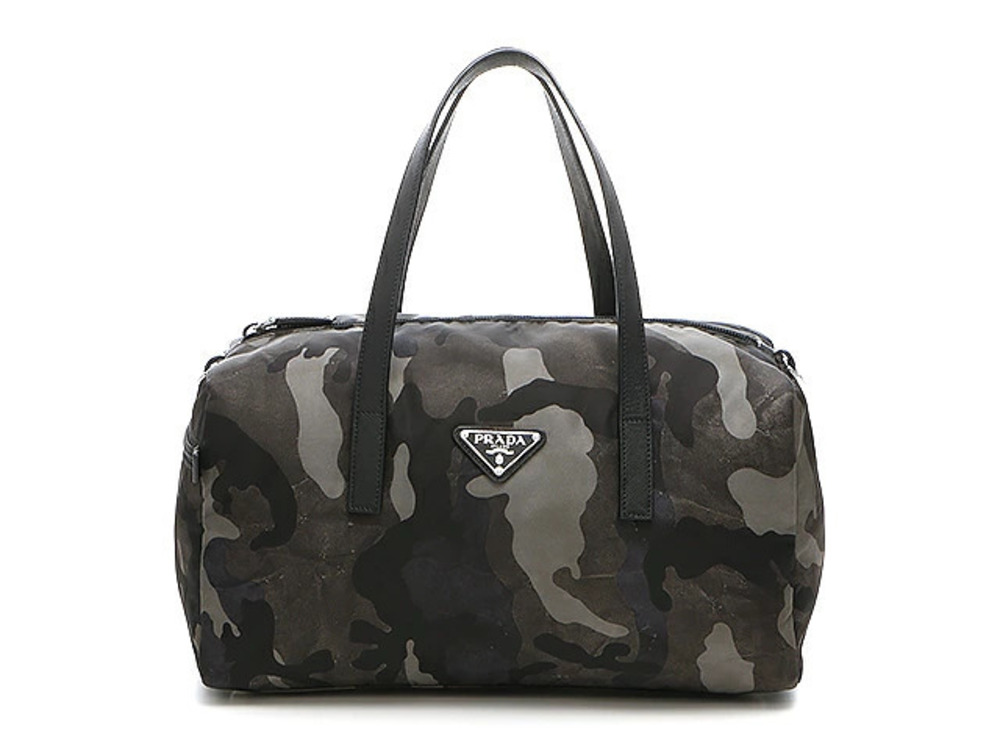 Prada Tessuto Boston bag camouflage leather